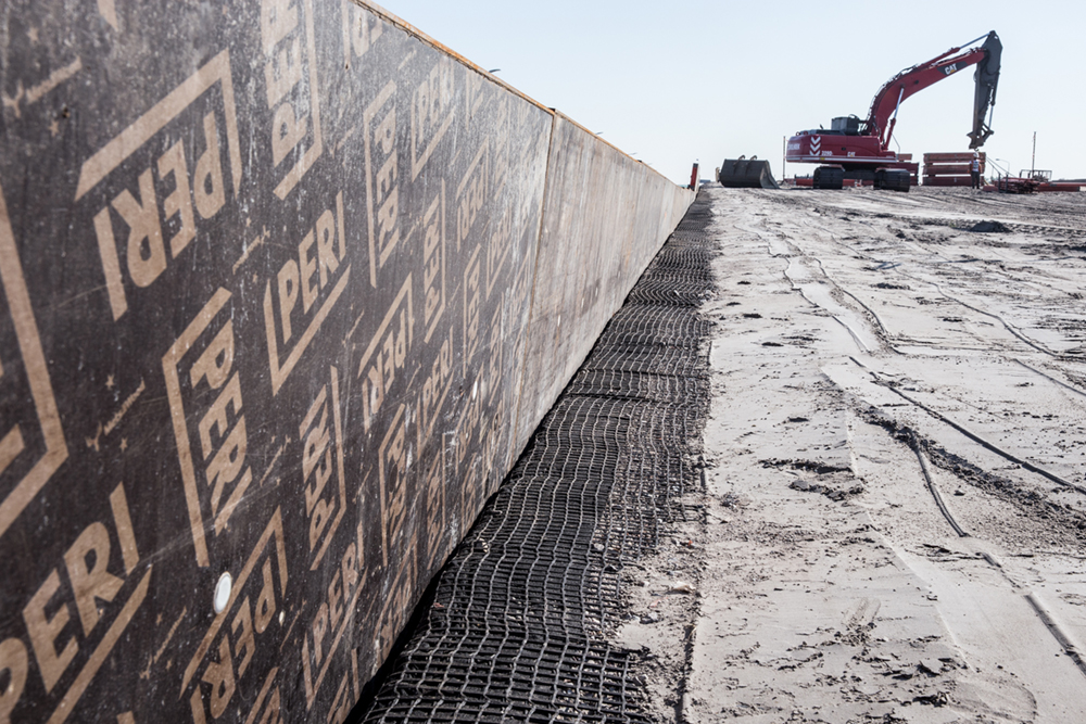 Westfrisiaweg N23 Zwaag gewapende grondconstructie